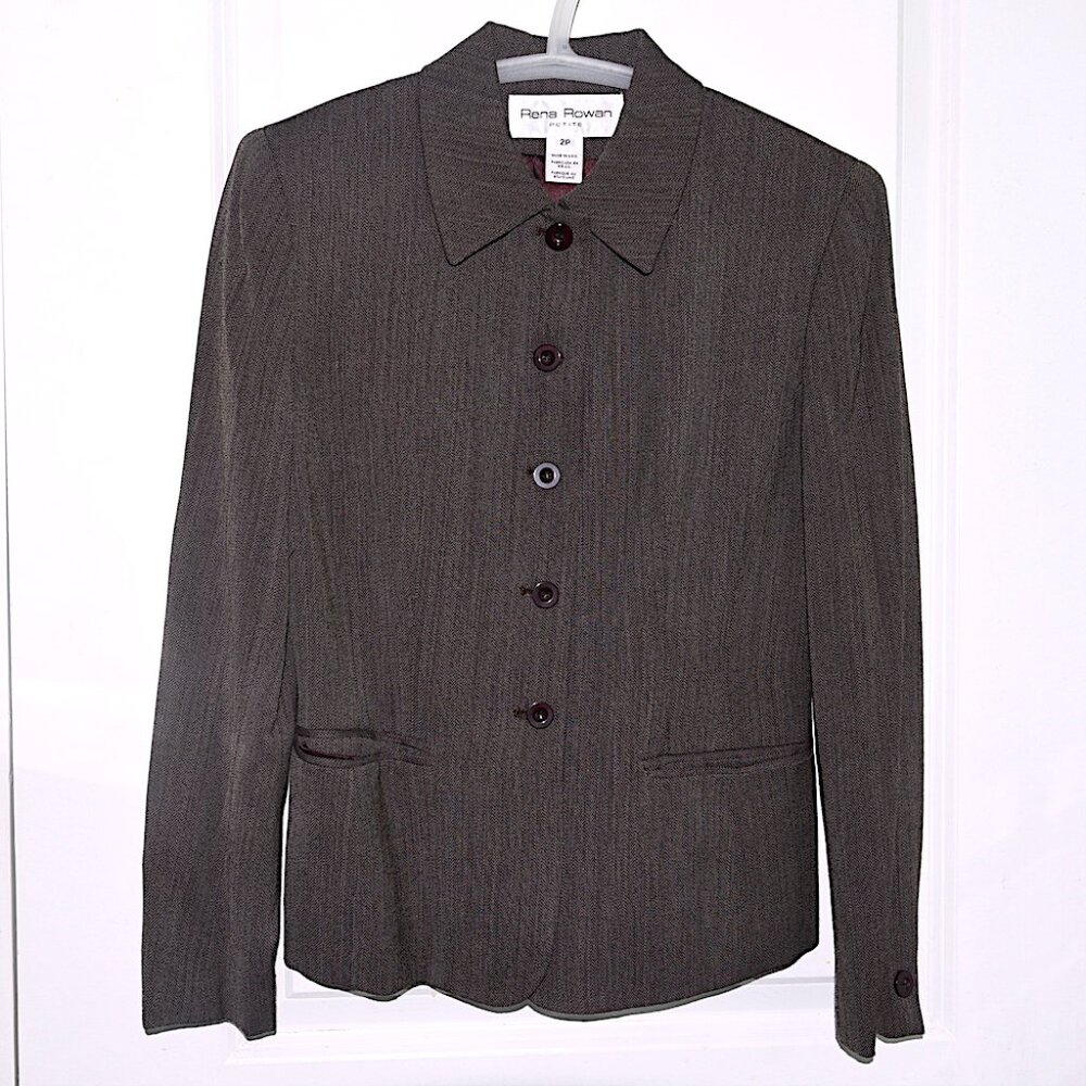 Rena Rowan Vintage 90s / Y2K Short Blazer—Made in USA